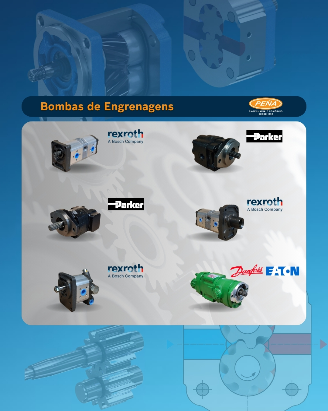 O que é uma Bomba Hidráulica de Engrenagens? Informação Técnica Bomba Hidráulica hydraulic pump bomba de engrenagens hidráulica mobil 